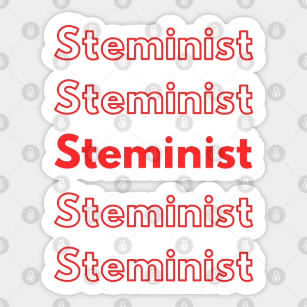 I am Steminist Sticker by labstud